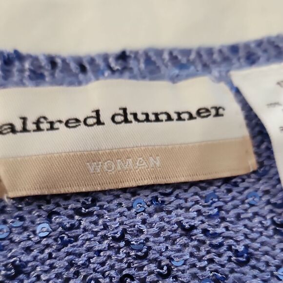 Alfred Dunner Striped Sequin Sweater knitted women size 1X Casual Sophisticated - Picture 9 of 11